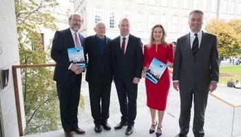 Brian McCrea, Jo Veselsky, Minister Jim Daly, Sabina Brennan and Patrick Prendergast