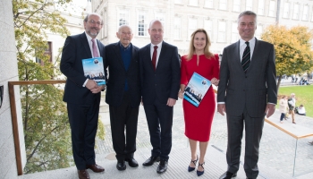 Brian McCrea, Jo Veselsky, Minister Jim Daly, Sabina Brennan and Patrick Prendergast