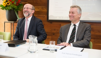 Brian McCrea (President DCU) and Patrick PRendergast (Provost Trinity)